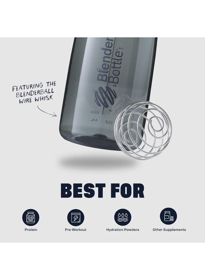 BlenderBottle Sportmixer | Protein Shaker Cup | Diet Shaker | Water Bottle | With Blenderball | 590Ml - Plum - Image 4